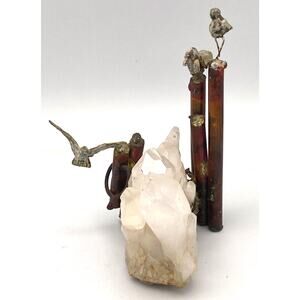 Large Crystal Quartz Cluster Ocean Theme